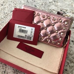 Valentino keychain card holder